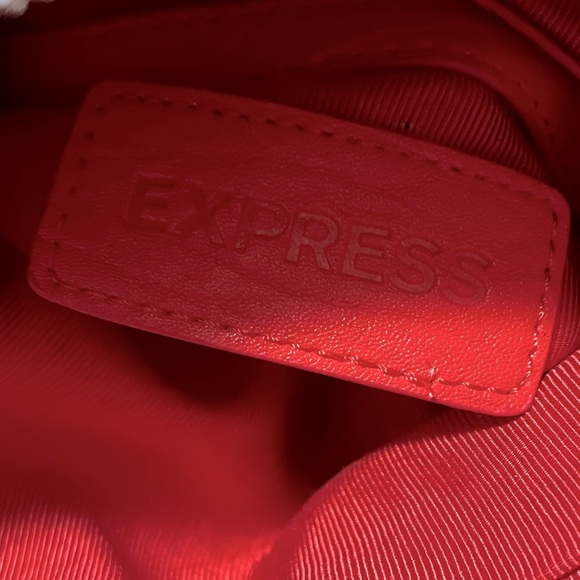 Express Womens Faux Leather ShoulderBag/Clutch Bag, Red - Picture 16 of 16